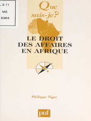 cover image of Le droit des affaires en Afrique